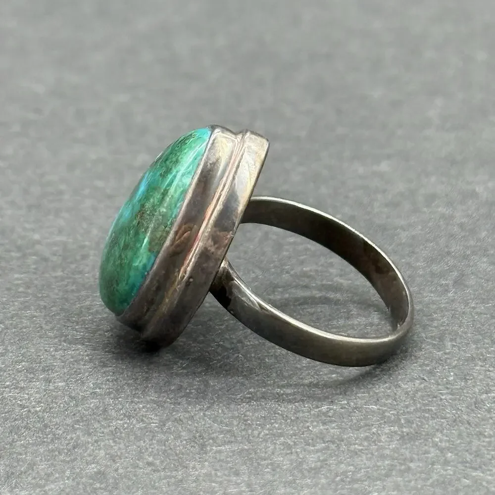 STS Indonesia 925 Sterling Silver Tiger's Eye Cuff Pendant Malachite Ring Set